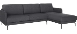 Creation BY ROLF BENZ Ecksofa »CR.450, Designecksofa, L-Form« Armlehne sehr schmal, Breite 274 cm, Alugussfuß Umbragrau