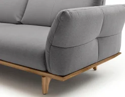 Creation BY ROLF BENZ 3-Sitzer »CR.460 Designsofa mit erstklassigem Sitzkomfort« Sockel in Nussbaum, Füße Nussbaum, Breite 208 cm