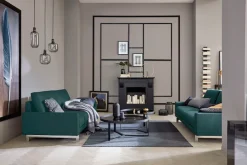Creation BY ROLF BENZ 2,5-Sitzer »CR.450, Designsofa, Loungesofa« Armlehne niedrig, Fuß chromfarben glänzend, Breite 184 cm