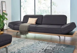 Creation BY ROLF BENZ 4-Sitzer »CR.420, Designsofa, Loungesofa« in 2 Qualitäten, Holzrahmen in Eiche Natur oder Nußbaum, Breite 252 cm