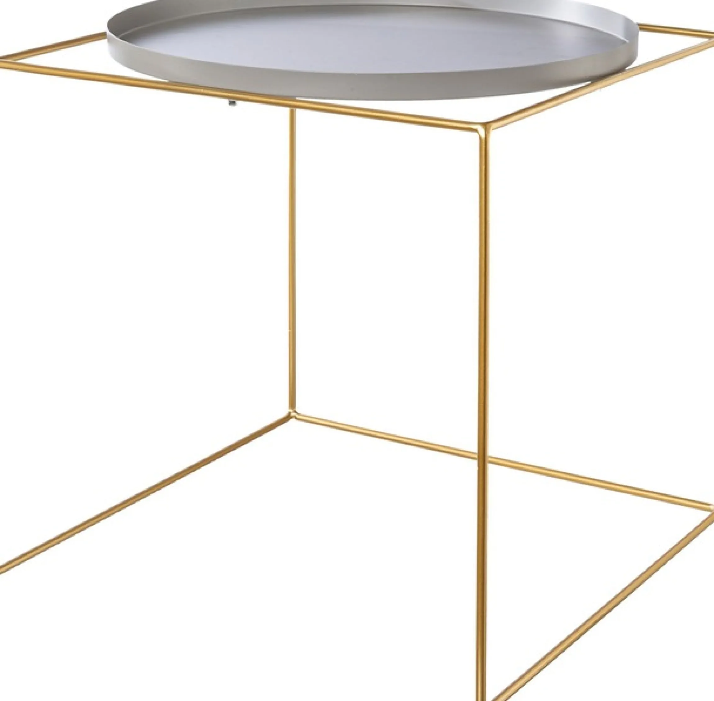 Creativ deco Beistelltisch Set, 2 Stk. tlg. im 2er Set, im Nesting-Design, aus Metall, Höhe ca. 47 und 42 cm