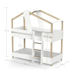 Demeyere GROUP Kinderbett »Timber« Etagenbett 90x200