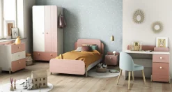 Demeyere GROUP Kinderschreibtisch »Jade« Schublade, Stauraum, Runde Knopfgriffe mit Roségold-Finish