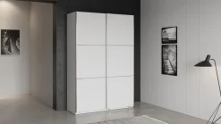 Demeyere GROUP Schiebetürenschrank »Alhambra« B/H/T ca. 148/224/60cm,viel Stauraum, 2 Kleiderstangen aus Stahl, viele Ablageflächen