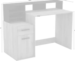 Demeyere GROUP Schreibtisch »Delphi« Schreibtisch 1Turig 1 Schublade