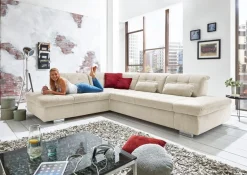 Die PlanBar Ecksofa »MP-IN17004 L-Form, Breite 323 cm, mit Kaltschaum-Polsterung« inkl. Sitztiefenverstellung, wahlweise weitere Funktionen