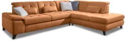 Die PlanBar Ecksofa »MP-IN18012 L-Form mit Kaltschaum-Polsterung« Sitztiefenverstellung, optional Kopfteilverstellung & Schlaffunktion