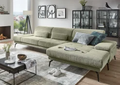 Die PlanBar Ecksofa »MP-IN20126 L-Form mit Kaltschaum-Polsterung« mit Kopfteilverstellung, optional Sitztiefen- & Armteilverstellung