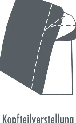 Die PlanBar Ecksofa »MP-IN15053 L-Form schmaler Schenkel« wahlweise mit Kopfteilverstellung und manueller Vorziehbank