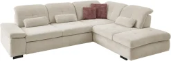 Die PlanBar Ecksofa »MP-IN16012 L-Form Kaltschaum-Polsterung« inkl. Sitztiefenverstellung, optional mit Funktionen