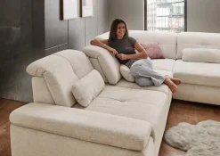 Die PlanBar Ecksofa »MP-IN16012 L-Form Kaltschaum-Polsterung« inkl. Sitztiefenverstellung, optional mit Funktionen