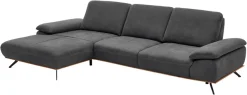 Die PlanBar Ecksofa »PN-EM18063 L-Form, B: 322 cm« wahlweise mit echt bezogenem Rücken und Sitztiefenverstellung