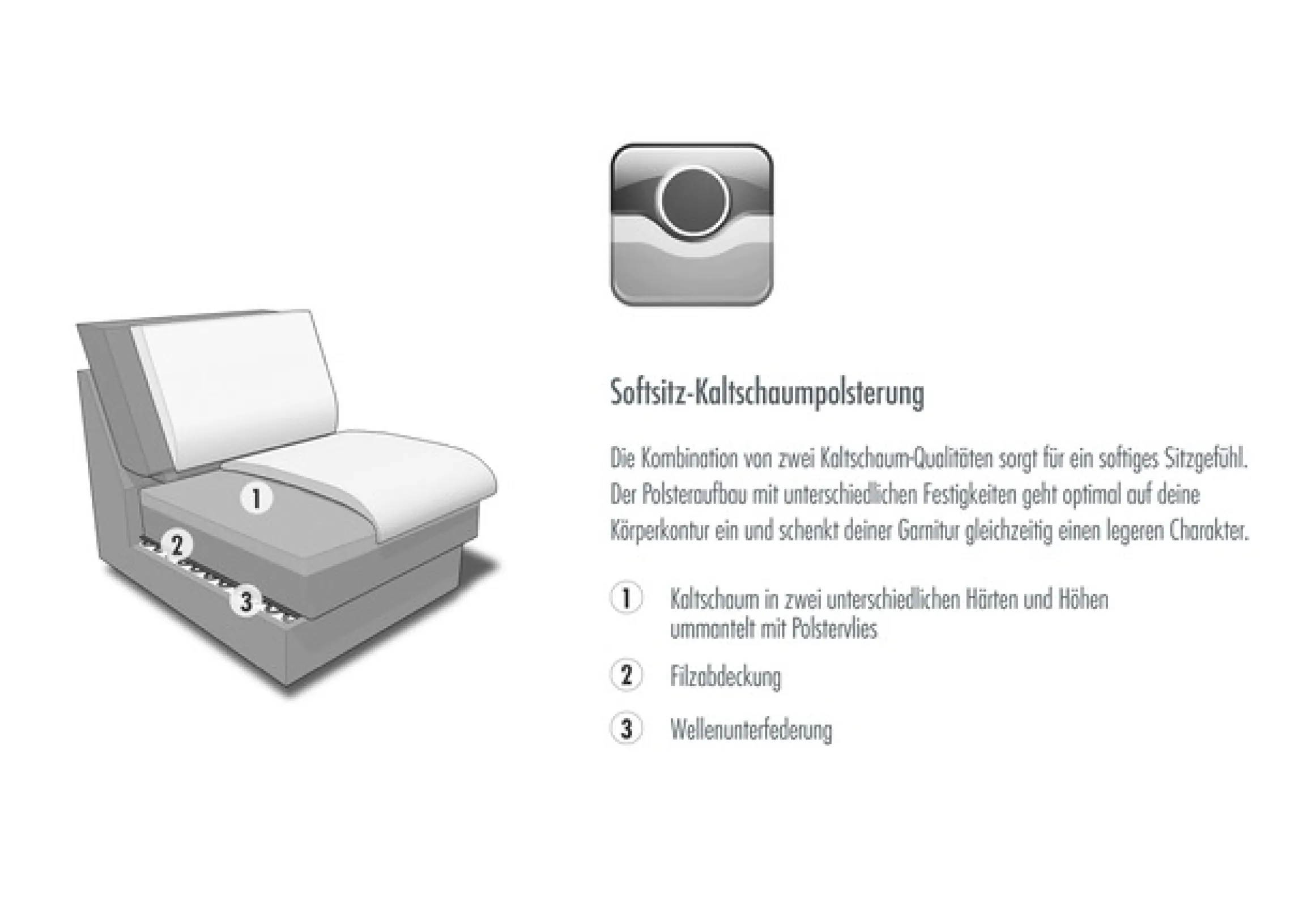 Die PlanBar Ecksofa »PN-EM18063 L-Form, B: 322 cm« wahlweise mit echt bezogenem Rücken und Sitztiefenverstellung