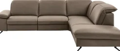 Die PlanBar Ecksofa »PN-EM20091, L-Form, Breite 297 cm« inkl. Kopfteilverstellung, optional elektr. Relaxfunktion u. Stauraum