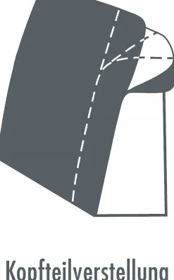 Die PlanBar Ecksofa »PP-LA23145 L-Form« inkl. Kopfpolsterverstellung, Federkernpolsterung