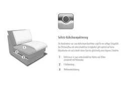 Die PlanBar 3-Sitzer »PN-EM18063, B: 232 cm, mit Kontrastnaht« optional mit echt bezogenem Rücken, Sitztiefen- und Armteilverstellung