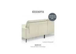 Die PlanBar 2-Sitzer »PN-EM16031, Breite 170 cm mit Kopfstützen« Echtleder mit Federkern