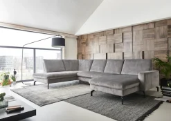 Die PlanBar Wohnlandschaft »ZE-EM20028 U-Form, Breite 332 cm« wahlweise mit Kopfstützen und Sitztiefenverstellung