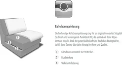 Die PlanBar Wohnlandschaft »ZE-EM20028 U-Form, Breite 332 cm« wahlweise mit Kopfstützen und Sitztiefenverstellung