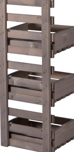 dobar Wandregal flexibles 3-stufiges Wandregal, grau