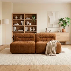 DOMO collection Big-Sofa »Solum, 204 cm breit, moderne, runde Form mit großzügiger Polsterung« mit Federkern
