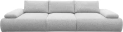 DOMO collection Big-Sofa »Évora Megasofa Breite 324 cm« Federkern, inkl. Armlehnenverstellung, Struktur grob, silber