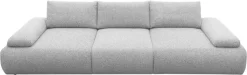 DOMO collection Big-Sofa »Évora Megasofa Breite 324 cm« Federkern, inkl. Armlehnenverstellung, Struktur grob, silber