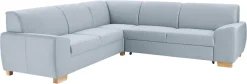 DOMO collection Ecksofa »Incanto kubische Formensprache, komfortabel, flache Armlehnen, L-Form« wahlweise mit Bettfunktion