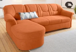 DOMO collection Ecksofa »SARAFINA 232x146 cm, auch mit Federkern für noch mehr Sitzkomfort!« whlw. mit Bettfunktion, L-Form