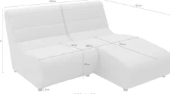DOMO collection Ecksofa »Soleil, pflegeleichter und wetterfester Bezug L-Form« Outdoor, besonderes Design und Formgebung, individuell erweiterbar