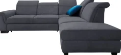 DOMO collection Ecksofa »Sully komfortables Sofa,L-Form« wahlweise mit Bettfunktion und Kopf- bzw. Rückenverstellung