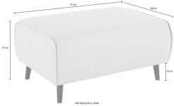 DOMO collection Hocker »Amora« Fußhöhe passend für gängige Saugroboter!