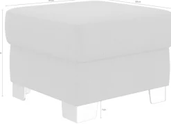 DOMO collection Hocker »Anzio« wahlweise mit Federkern