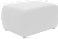 DOMO collection Hocker »BRANDON, komfortabel« kleine Ausführung, passend zu 