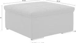 DOMO collection Hocker »SPLASH 87x87 cm, komfortabel, modernes Design«