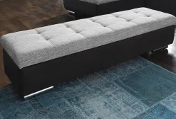 DOMO collection Hocker »TREVISO XXL:161x60x41 cm« mit Stauraum, auch in Cord, passend zur Serie, moderne Steppung