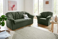 DOMO collection Polstergarnitur »Pegnitz zeitlos und elegant« Set,Sessel und 3-Sitzer