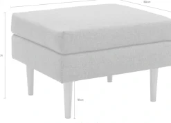 DOMO collection Polsterhocker »Filho, individuell erweiterbar« Polsterhocker für Terrasse, Garten und Balkon, speziell für Outdoor