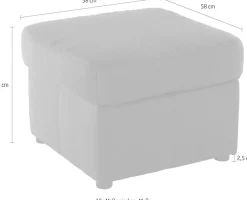 DOMO collection Polsterhocker »Bahia« passend zur 