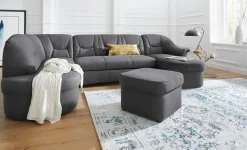DOMO collection Polsterhocker »SARAFINA 61x61 cm, hochwertig und komfortabel«