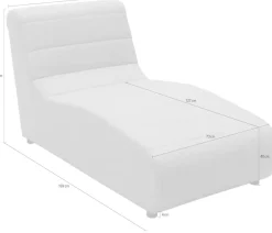 DOMO collection Relaxliege »Soleil, pflegeleichter und wetterfester Bezug« Outdoor, besonderes Design und Formgebung, individuell erweiterbar