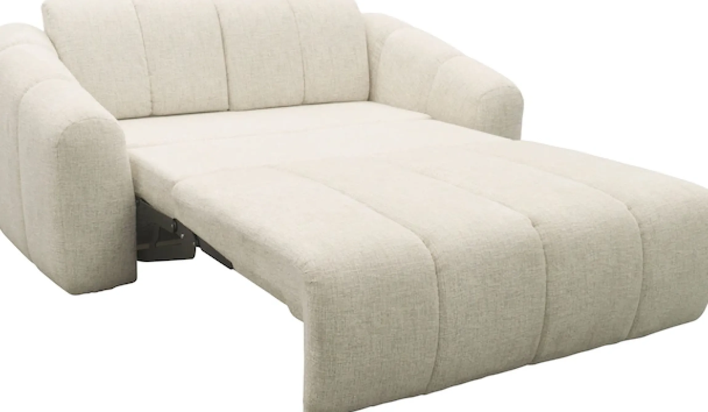 DOMO collection Schlafsofa »Lymra, 192 cm breit, organische Form mit vertikalen Absteppungen« Mit Schlaffunktion