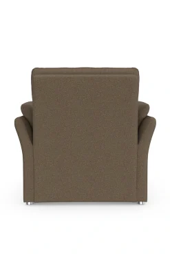 DOMO collection Sessel »Pina elegant und zeitloser Clubsessel, bequemer Cocktailsessel« Hoher Sitzkomfort, Feinstruktur, stone