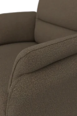 DOMO collection Sessel »Pina elegant und zeitloser Clubsessel, bequemer Cocktailsessel« Hoher Sitzkomfort, Feinstruktur, stone