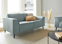 DOMO collection 2-Sitzer »Amora moderne Formensprache, tolle Verarbeitungsdetails,komfortabel« mit Federkern, Fußhöhe passend für gängige Saugroboter!
