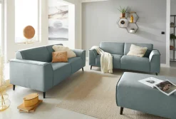 DOMO collection 2-Sitzer »Amora moderne Formensprache, tolle Verarbeitungsdetails,komfortabel« mit Federkern, Fußhöhe passend für gängige Saugroboter!