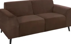 DOMO collection 2-Sitzer »Amora, inklusive komfortablem Federkern für mehr Sitzkomfort« Komfortsitzhöhe 47 cm, Fußhöhe passend für gängige Saugroboter!