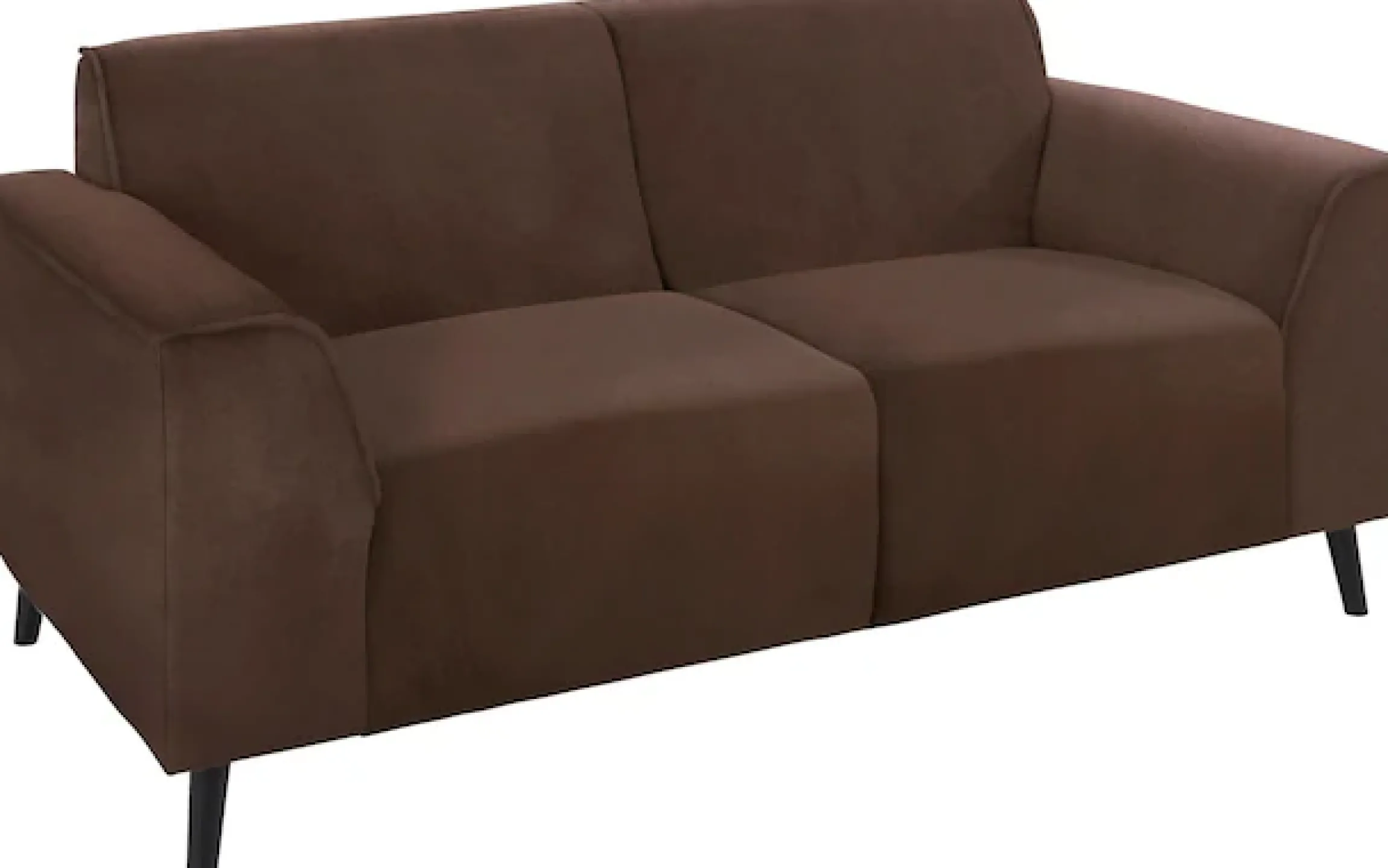DOMO collection 2-Sitzer »Amora, inklusive komfortablem Federkern für mehr Sitzkomfort« Komfortsitzhöhe 47 cm, Fußhöhe passend für gängige Saugroboter!