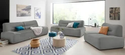 DOMO collection 2-Sitzer »Cesena modernes Sofa mit flachen Armlehnen, komfortabel« fester Sitzkomfort, frei im Raum stellbar