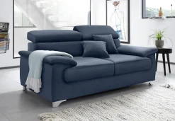 DOMO collection 2-Sitzer »Mira inklusive Kopfteilverstellung für mehr Wohlfühlkomfort« elegant und modern, komfortabel, frei im Raum stellbar